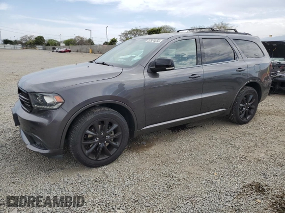 2017 Dodge Durango GT with VIN 1C4RDJDG3HC611708, listed as a Copart auction lot 52924655 with 104,302 mi miles and Salvage Title. Bid and sale history available at carsss.com. Image 1.
