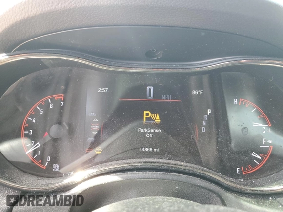 2020 Dodge Durango GT with VIN 1C4RDJDG3LC142242, listed as a Copart auction lot 62962415 with 44,866 mi miles and Salvage title. Bid and sale history available at DreamBid. Image 9.