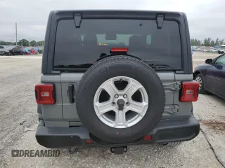 2021 Jeep Wrangler Sport with VIN 1C4GJXAG9MW770541, listed as a Copart auction lot 86194214 with 21,625 mi miles and Salvage Title. Bid and sale history available at DreamBid. Image 6.
