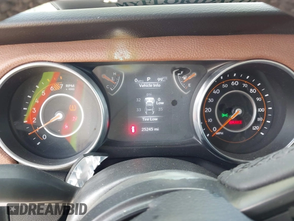 2023 Jeep Wrangler Willys with VIN 1C4HJXDN1PW546425, listed as a IAAI auction lot 42503380 with 25,245 mi miles and . Bid and sale history available at DreamBid. Image 7.