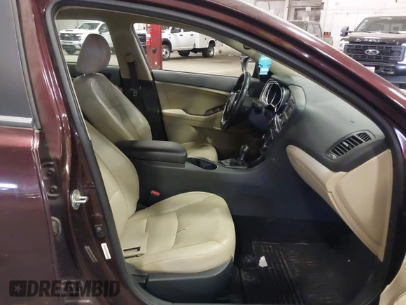 2015 Kia Optima EX with VIN 5XXGN4A70FG351257, listed as a IAAI auction lot 42485314 with 94,579 mi miles and . Bid and sale history available at DreamBid. Image 5.