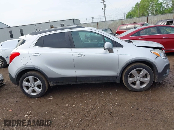 2016 Buick Encore Leather with VIN KL4CJCSB8GB716681, listed as a IAAI auction lot 42151311 with 55,772 mi miles and . Bid and sale history available at DreamBid. Image 13.
