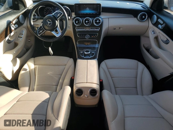 2021 Mercedes-Benz C 300 with VIN W1KWF8DB3MR607780, listed as a Copart auction lot 45589595 with 31,032 mi miles and Clean title. Bid and sale history available at DreamBid. Image 8.