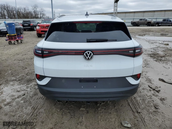 2022 Volkswagen ID.4 Pro S with VIN WVGGNPE27NP056238, listed as a Copart auction lot 42541513 with 4,597 mi miles. Bid and sale history available at carsss.com. Image 6.