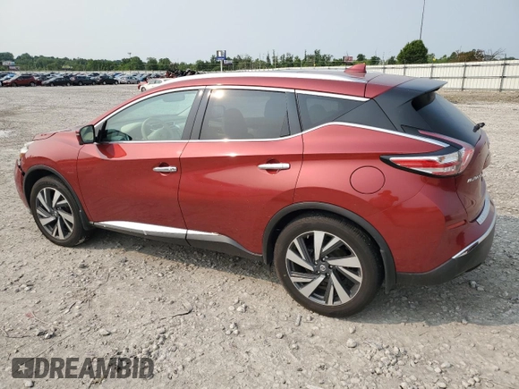 2016 Nissan Murano Platinum z VIN 5N1AZ2MH3GN161604, wystawiony jako Copart lot #58447825 z przebiegiem 66 472 mil mil oraz Szkoda całkowita • Salvage title. Historia ofert i sprzedaży dostępna na DreamBid. Obrazek 2.