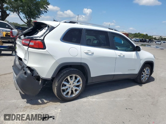 2014 Jeep Cherokee Limited with VIN 1C4PJLDS8EW204333, listed as a Copart auction lot 56590965 with 88,739 mi miles and Salvage title. Bid and sale history available at DreamBid. Image 3.