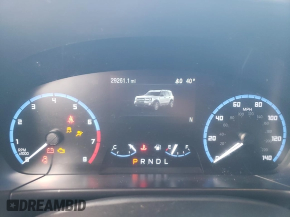 2023 Ford Bronco Sport Big Bend with VIN 3FMCR9B60PRD99510, listed as a Copart auction lot 87116324 with 29,261 mi miles and Salvage title. Bid and sale history available at DreamBid. Image 9.