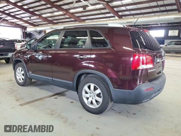 2013 Kia Sorento LX with VIN 5XYKTCA62DG386280, listed as a Copart auction lot 63623555 with 100,417 mi miles and Clean title. Bid and sale history available at DreamBid. Image 2.
