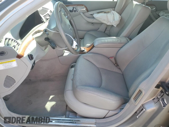 2006 Mercedes-Benz S 430 with VIN WDBNG83J46A479769, listed as a Copart auction lot 43659855 with 125,345 mi miles and Salvage Title. Bid and sale history available at carsss.com. Image 7.
