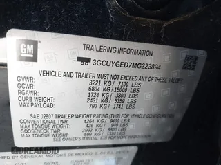 2021 Chevrolet Silverado 1500 LTZ with VIN 3GCUYGED7MG223894, listed as a IAAI auction lot 41348011 with 81,420 mi miles and . Bid and sale history available at DreamBid. Image 9.