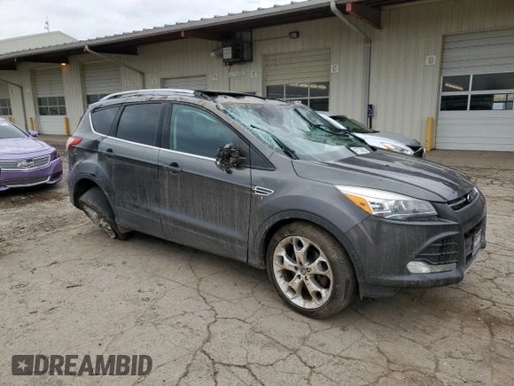 2015 Ford Escape Titanium with VIN 1FMCU9J98FUC46195, listed as a Copart auction lot 47733665 with 0 mi miles and Salvage Title. Bid and sale history available at carsss.com. Image 4.
