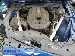 2021 Genesis G70 2.0T with VIN KMTG64LA1MU075945, listed as a Copart auction lot 56481205 with 88,160 mi miles and Salvage title. Bid and sale history available at DreamBid. Image 11.