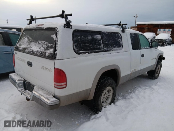 1998 Dodge Dakota SLT with VIN 1B7GG22X0WS597602, listed as a Copart auction lot 84299884 with 187,120 mi miles and Salvage Title. Bid and sale history available at carsss.com. Image 3.