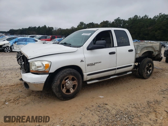 2006 Dodge Ram 2500 SLT with VIN 3D7KR28C86G122141, listed as a Copart auction lot 43026955 with 178,378 mi miles and Salvage Title. Bid and sale history available at carsss.com. Image 1.