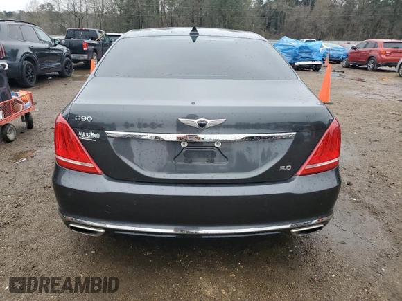 2019 Genesis G90 z VIN KMTF54JHXKU054443, wystawiony jako Copart lot #45126905 z przebiegiem 40 172 mil mil oraz Szkoda całkowita • Salvage title. Historia ofert i sprzedaży dostępna na DreamBid. Obrazek 6.
