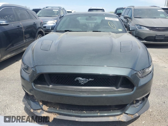 2016 Ford Mustang GT with VIN 1FA6P8CF9G5335846, listed as a Copart auction lot 52853965 with 60,043 mi miles and Salvage title. Bid and sale history available at DreamBid. Image 5.