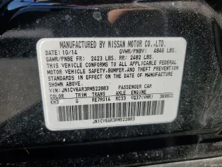 2015 Infiniti Q40 with VIN JN1CV6AR3FM522883, listed as a Copart auction lot 77555294 with 124,449 mi miles and Salvage Title. Bid and sale history available at carsss.com. Image 12.