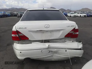 2004 Lexus LS 430 with VIN JTHBN36F240126646, listed as a Copart auction lot 53866695 with 126,363 mi miles and Salvage Title. Bid and sale history available at DreamBid. Image 6.