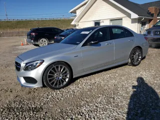 2016 Mercedes-Benz C 450 AMG with VIN 55SWF6EB2GU108099, listed as a Copart auction lot 52145215 with 10,367 mi miles and Salvage Title. Bid and sale history available at carsss.com. Image 1.