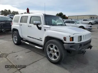 2007 Hummer H3 SUV with VIN 5GTDN13E178115646, listed as a Copart auction lot 80996834 with 160,478 mi miles and Salvage Title. Bid and sale history available at carsss.com. Image 4.