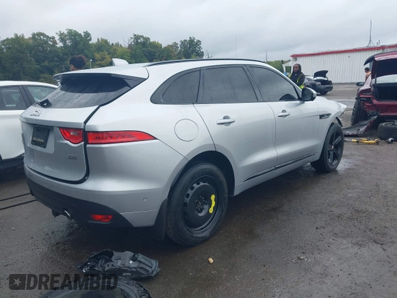 2017 Jaguar F-Pace 35t R-Sport with VIN SADCL2BV3HA893851, listed as a IAAI auction lot 40369832 with 67,313 mi miles and . Bid and sale history available at DreamBid. Image 4.