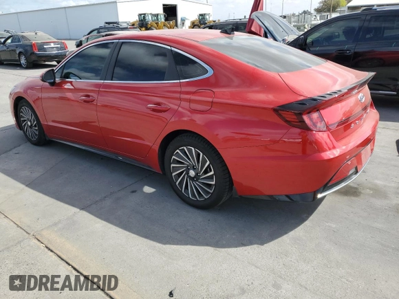 2020 Hyundai Sonata Hybrid Ultimate with VIN KMHL34JJ6LA009976, listed as a Copart auction lot 71633664 with 56,756 mi miles and Salvage Title. Bid and sale history available at carsss.com. Image 2.