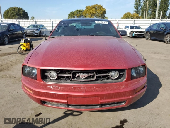 2007 Ford Mustang Deluxe with VIN 1ZVFT80N375240875, listed as a Copart auction lot 42513745 with 161,110 mi miles and Salvage Title. Bid and sale history available at carsss.com. Image 5.