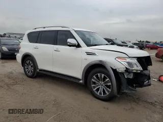 2018 Nissan Armada SL with VIN JN8AY2ND0J9055697, listed as a Copart auction lot 64946774 with Not Provided miles and Salvage Title. Bid and sale history available at carsss.com. Image 4.