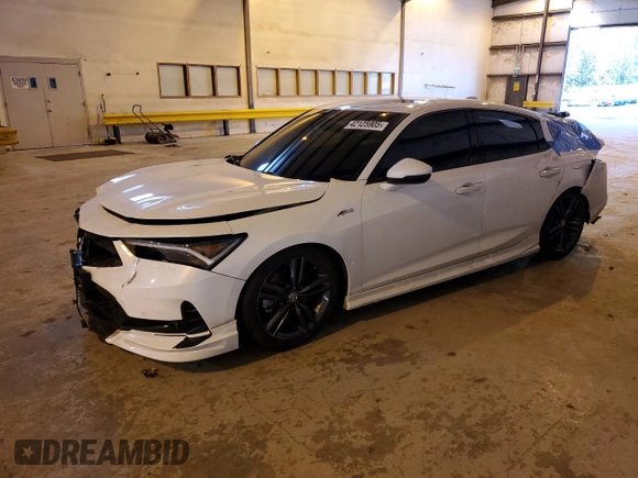 2024 Acura Integra Technology с VIN 19UDE4G79RA023797, выставлен на аукционе Copart как лот 42125905 с пробегом 7 144 миль миль и Списание • Salvage title. История ставок и продаж доступна на DreamBid. Изображение 1.
