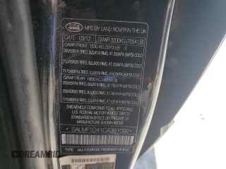 2012 Land Rover Range Rover HSE Lux with VIN SALMF1D41CA381092, listed as a Copart auction lot 48295575 with 194,952 mi miles and Salvage title. Bid and sale history available at DreamBid. Image 13.