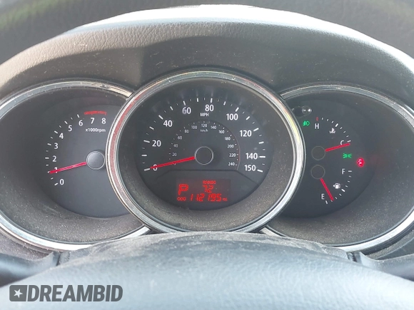 2012 Kia Sorento LX with VIN 5XYKT4A67CG225217, listed as a IAAI auction lot 41740096 with 112,195 mi miles. Bid and sale history available at carsss.com. Image 7.