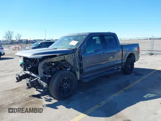 2024 Ford F-150 XLT with VIN 1FTFW3L52RKD71650, listed as a IAAI auction lot 41686193 with 7,474 mi miles. Bid and sale history available at carsss.com. Image 2.