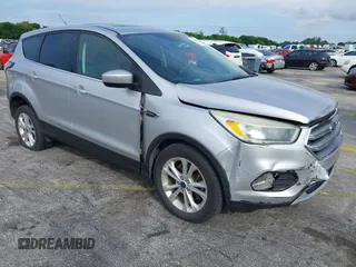2017 Ford Escape SE with VIN 1FMCU0G90HUC81240, listed as a IAAI auction lot 40607814 with 68,333 mi miles and . Bid and sale history available at DreamBid. Image 1.