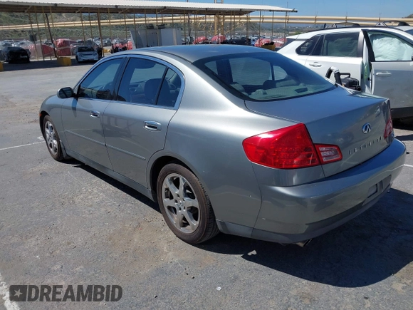 2004 Infiniti G35 w/Leather with VIN JNKCV51EX4M610376, listed as a IAAI auction lot 42022083 with 158,521 mi miles and . Bid and sale history available at DreamBid. Image 3.