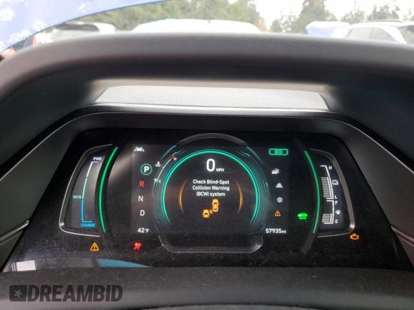 2021 Hyundai Ioniq SE with VIN KMHC75LCXMU248732, listed as a Copart auction lot 85271834 with 57,935 mi miles and Salvage Title. Bid and sale history available at DreamBid. Image 9.