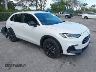 2024 Honda HR-V Sport with VIN 3CZRZ1H50RM746651, listed as a IAAI auction lot 41475531 with 17,003 mi miles. Bid and sale history available at carsss.com. Image 1.