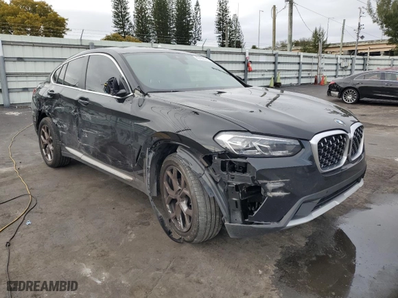 2023 BMW X4 xDrive30i with VIN 5UX33DT04P9S73566, listed as a Copart auction lot 42492005 with NaN miles and Salvage Title. Bid and sale history available at carsss.com. Image 4.