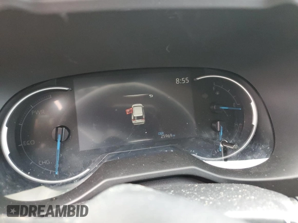 2023 Toyota RAV4 Hybrid LE with VIN 4T3MWRFV3PU091097, listed as a Copart auction lot 55745845 with 25,969 mi miles and Clean title. Bid and sale history available at DreamBid. Image 9.
