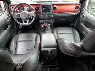 2019 Jeep Wrangler Unlimited Rubicon with VIN 1C4HJXFG6KW661609, listed as a Copart auction lot 55527005 with 25,302 mi miles and Salvage title. Bid and sale history available at DreamBid. Image 8.