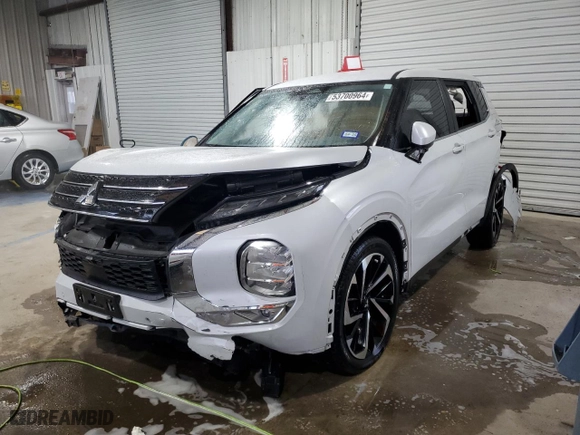 2023 Mitsubishi Outlander SE with VIN JA4J3UA85PZ024107, listed as a Copart auction lot 53700964 with 0 mi miles and Salvage Title. Bid and sale history available at carsss.com. Image 1.