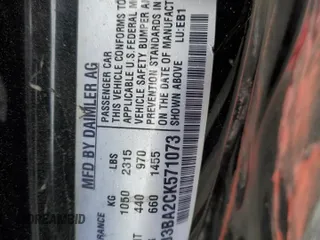 2012 Smart fortwo Pure z VIN WMEEJ3BA2CK571073, wystawiony jako Copart lot #51215135 z przebiegiem 78 686 mil mil oraz Szkoda całkowita • Salvage title. Historia ofert i sprzedaży dostępna na DreamBid. Obrazek 12.