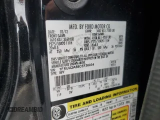2012 Ford Expedition Limited z VIN 1FMJU2A58CEF36034, wystawiony jako Copart lot #58597515 z przebiegiem 139 671 mil mil oraz Szkoda całkowita • Salvage title. Historia ofert i sprzedaży dostępna na DreamBid. Obrazek 13.