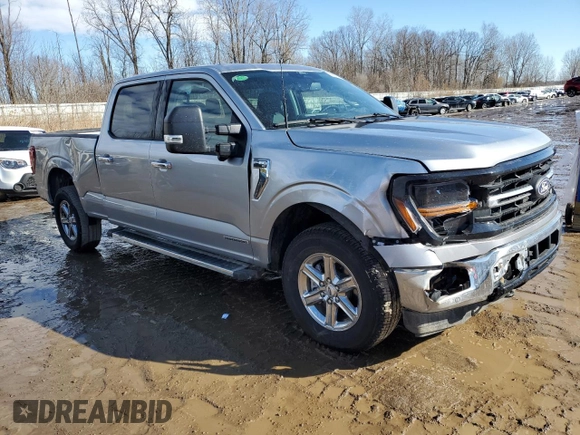 2024 Ford F-150 XLT with VIN 1FTFW3LDXRFB11674, listed as a Copart auction lot 46030915 with 6,225 mi miles and Clean Title. Bid and sale history available at carsss.com. Image 4.