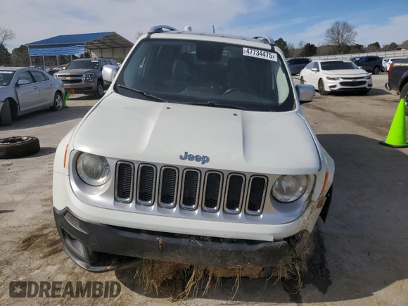 2016 Jeep Renegade Limited with VIN ZACCJADT4GPC68445, listed as a Copart auction lot 47734475 with 140,036 mi miles and Salvage Title. Bid and sale history available at DreamBid. Image 5.