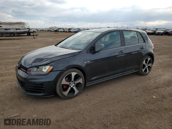 2015 Volkswagen Golf GTI SE with VIN 3VW5T7AU7FM014584, listed as a Copart auction lot 49159145 with 68,012 mi miles and Salvage Title. Bid and sale history available at carsss.com. Image 1.