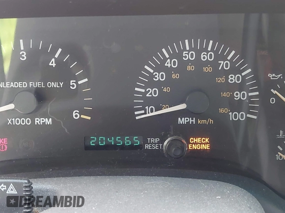 1998 Jeep Cherokee Sport with VIN 1J4FJ68S7WL192924, listed as a IAAI auction lot 42694863 with 204,565 mi miles and . Bid and sale history available at DreamBid. Image 7.