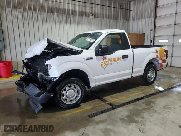 2019 Ford F-150 XL with VIN 1FTMF1CB5KKE68610, listed as a Copart auction lot 57158525 with Not provided miles and Salvage title. Bid and sale history available at DreamBid. Image 1.