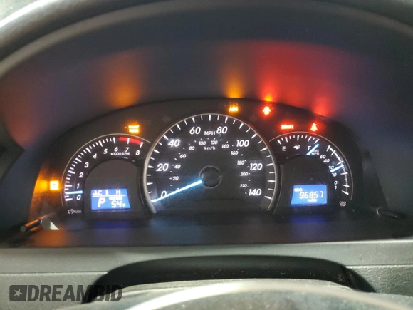 2015 Toyota Camry XLE with VIN 4T4BF1FK7FR490283, listed as a Copart auction lot 49957955 with 96,857 mi miles and Salvage Title. Bid and sale history available at carsss.com. Image 9.