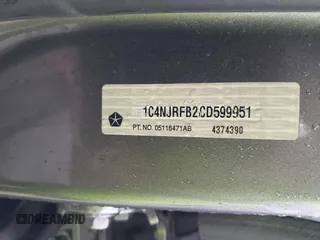 2012 Jeep Patriot Latitude с VIN 1C4NJRFB2CD599951, выставлен на аукционе IAAI как лот 42453934 с пробегом 182 366 миль миль и . История ставок и продаж доступна на DreamBid. Изображение 9.