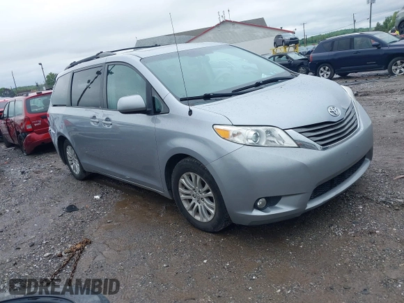 2012 Toyota Sienna XLE AAS with VIN 5TDYK3DC2CS205856, listed as a IAAI auction lot 42230009 with 136,588 mi miles and . Bid and sale history available at DreamBid. Image 1.